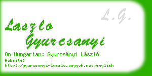 laszlo gyurcsanyi business card