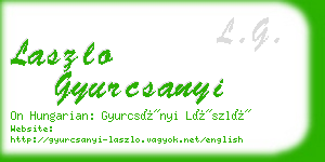 laszlo gyurcsanyi business card